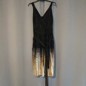 Lace and Metalic Dress Size 10